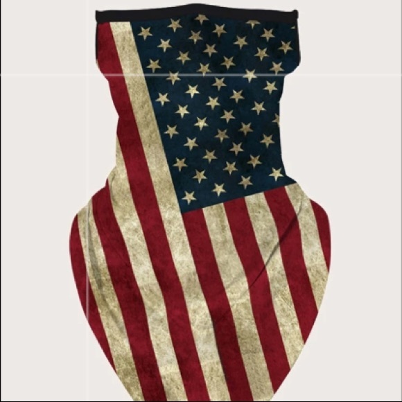 🔥3/$20🔥Neck Gaiter American Flag Face Mask Scarf - Picture 2 of 6